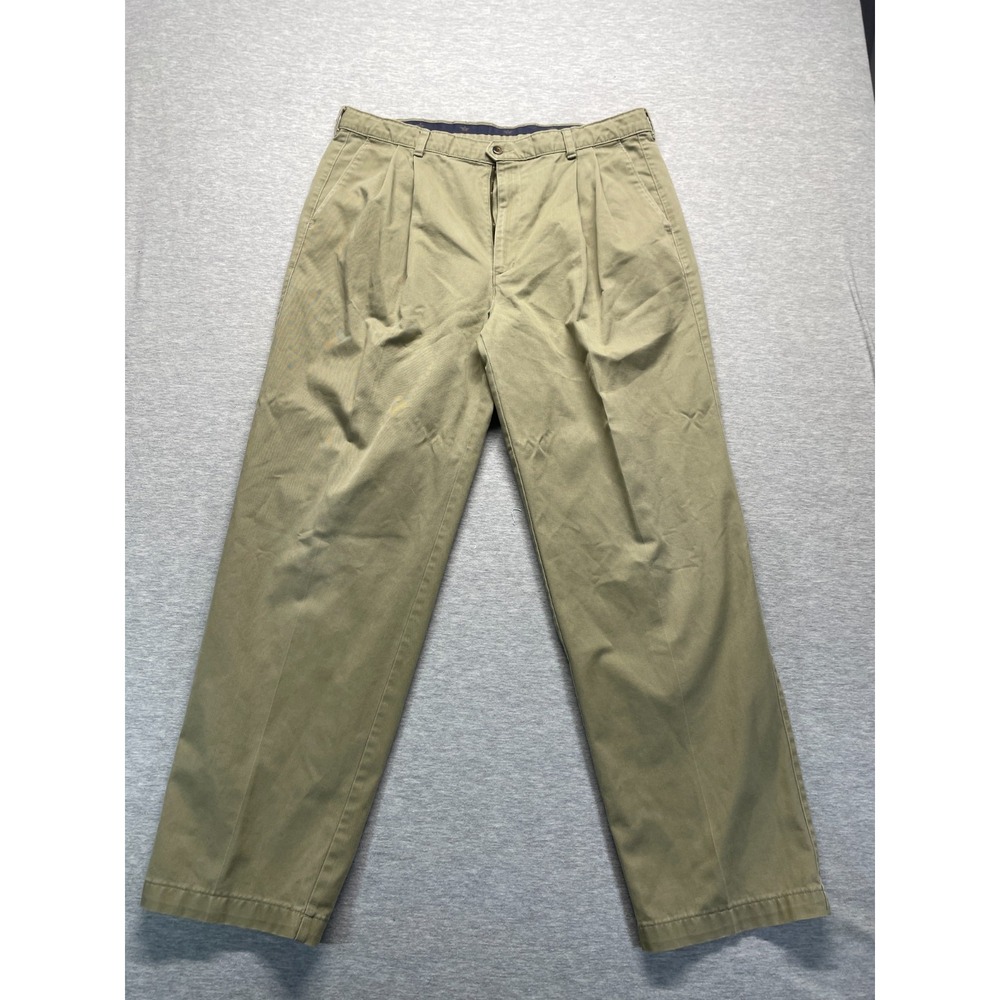 Dockers Original Chino Pants Men 38x32 (FITS 36x30.5) Khaki Stretch Straight Leg